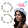 CORONITA FLOR BLANCA  LED *6U