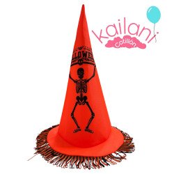SOMBRERO BRUJA CON FLECO *1U