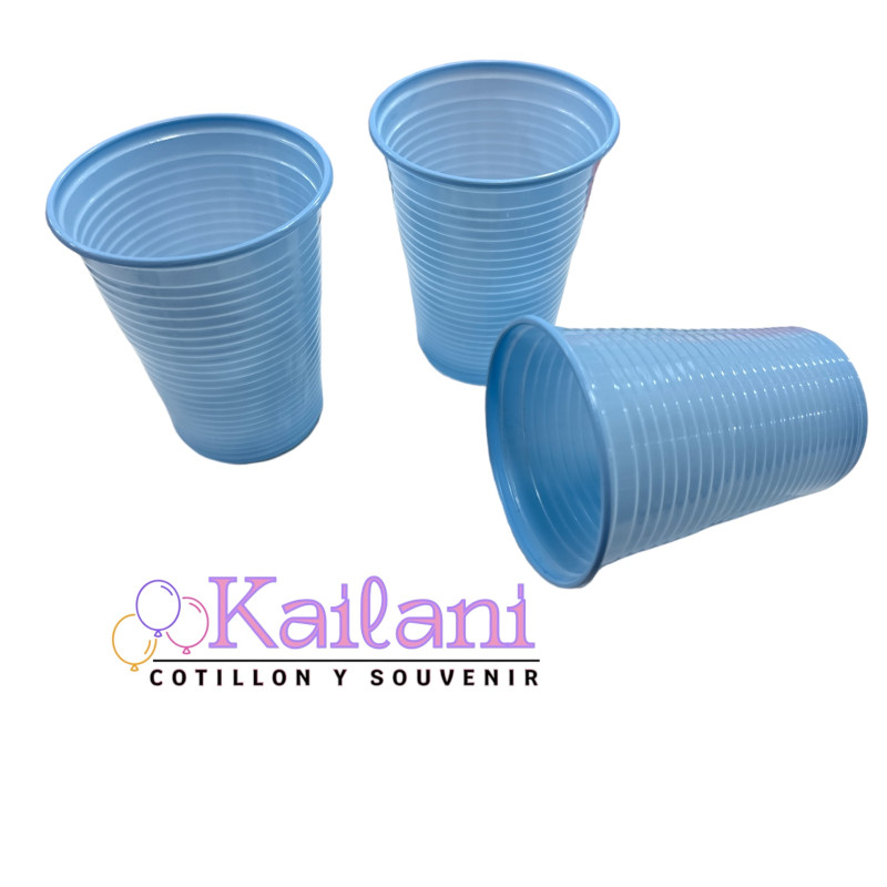 VASO FIESTITA 200cc CELESTE *50U