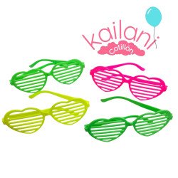 LENTE CORAZON FLUO *12U
