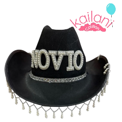 SOMBRERO NOVIO NEGRO *1U