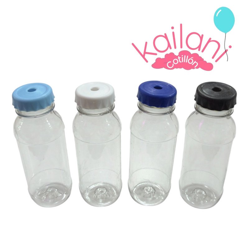 BOTELLA PLÀSTICA CON TAPA *12U