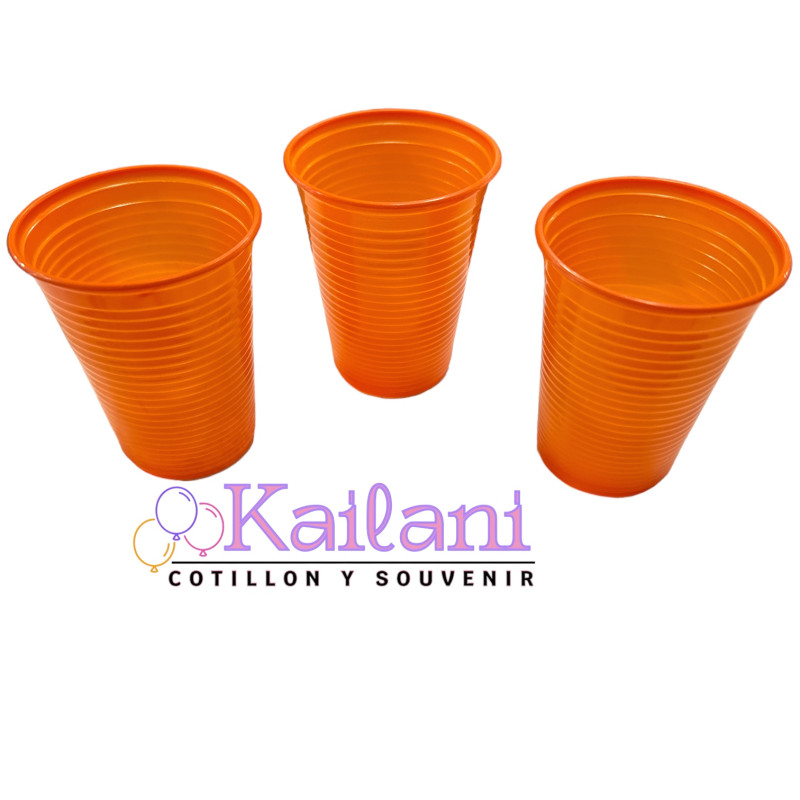 VASO FIESTITA 200cc NARANJA *50U