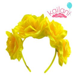 VINCHA 4 FLORES TELA *1U