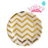 PLATOS POLIPAPEL DORADO *10U