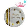 PLATOS HAPPY BIRTHAY DORADO *10U