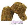 VISERA CON STRASS DORADO *1U
