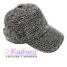VISERA CON STRASS PLATA *1U