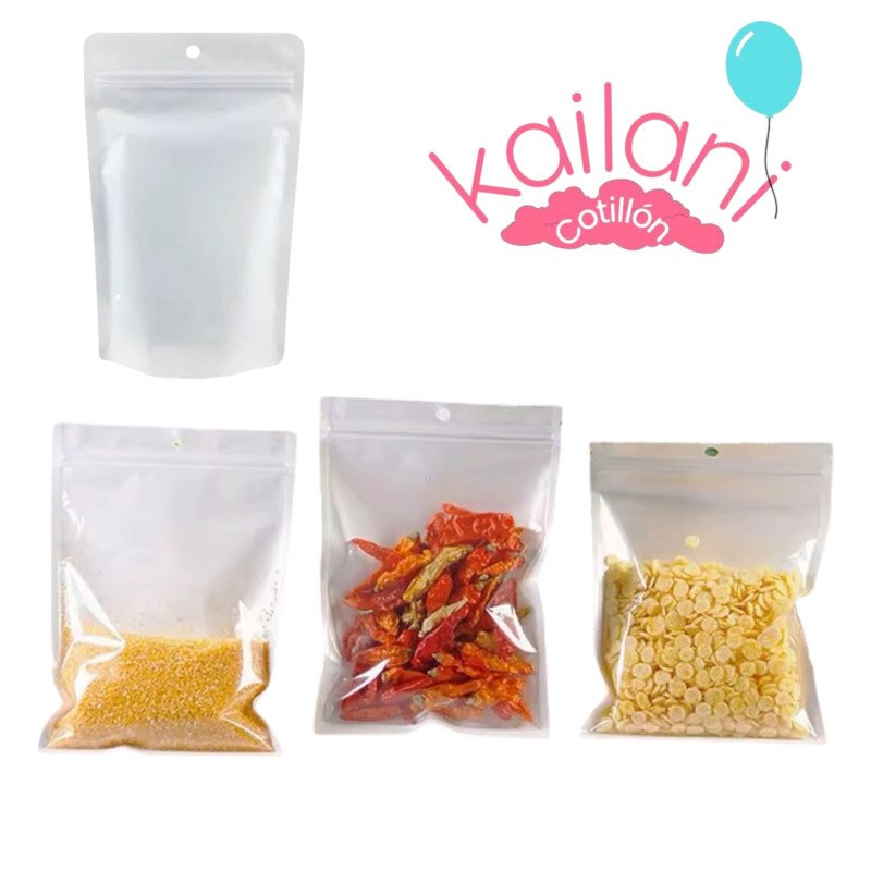 BOLSITA ZIPPER BLANCA *100U