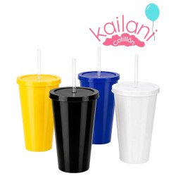 VASO NEGRO 500cc CON SORBETE *12U