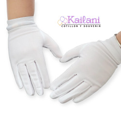 GUANTE BLANCO CORTO 20CM *12U