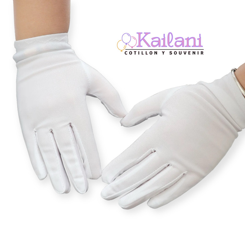 GUANTE BLANCO CORTO 20CM *12U